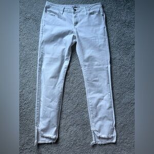 Just Black‎ White Skinny Jeans Size 30 Ankle Length